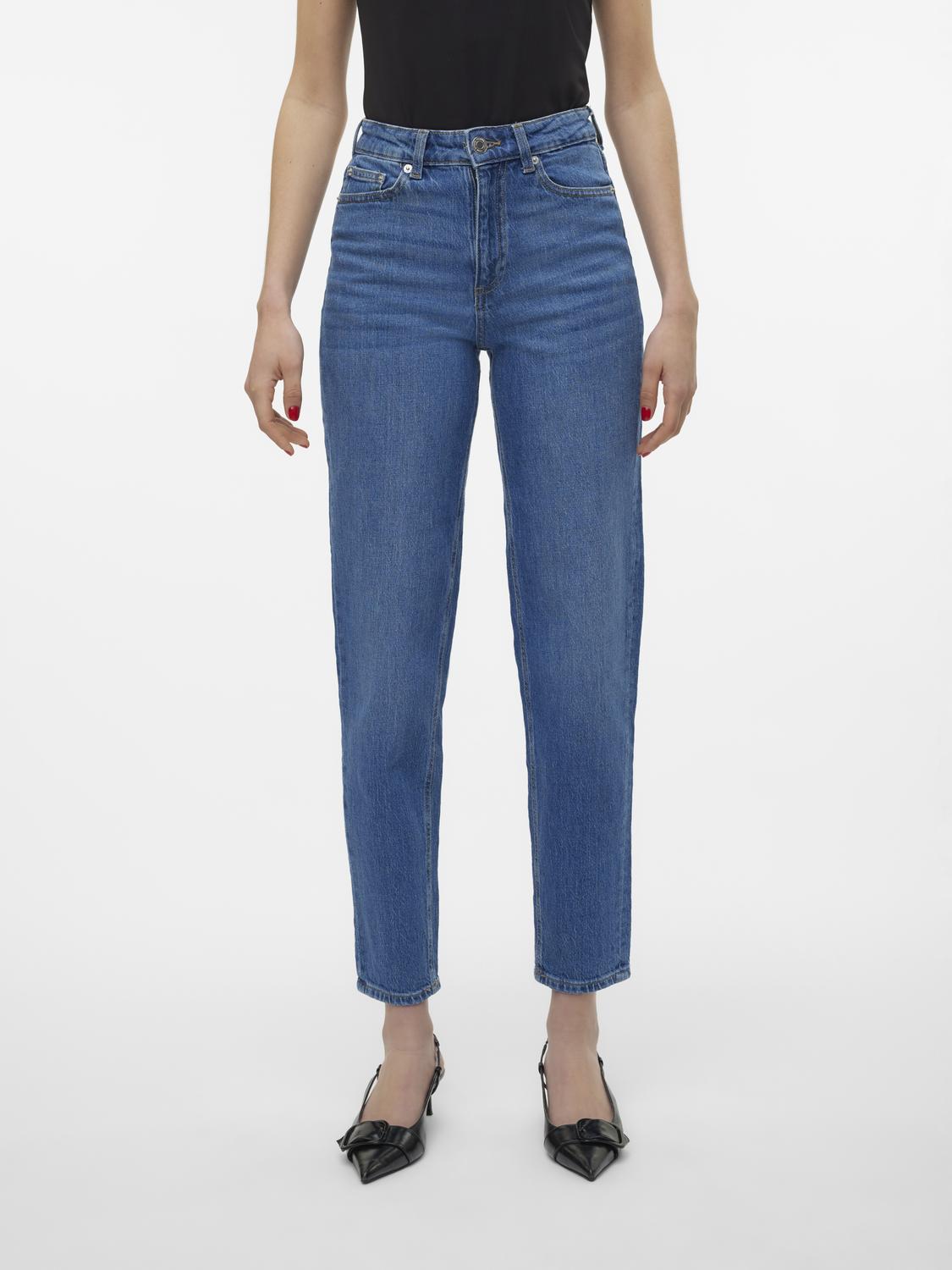 VMTESSA Mom Jeans - Medium Blue Denim